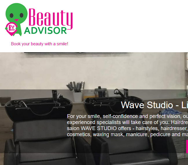 Online platform for booking beauty services.