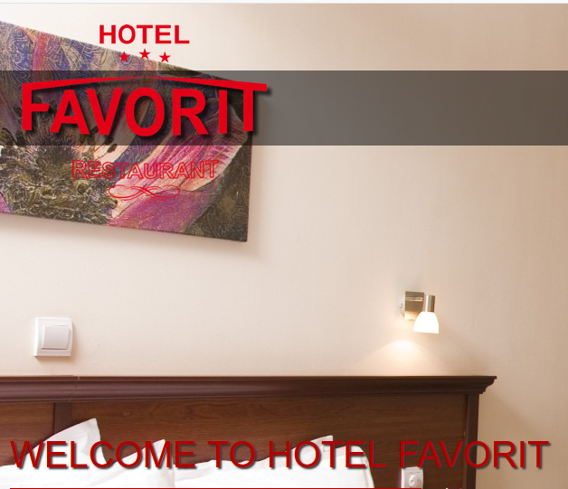 Web site  Hotel Favorit    Book your trip.