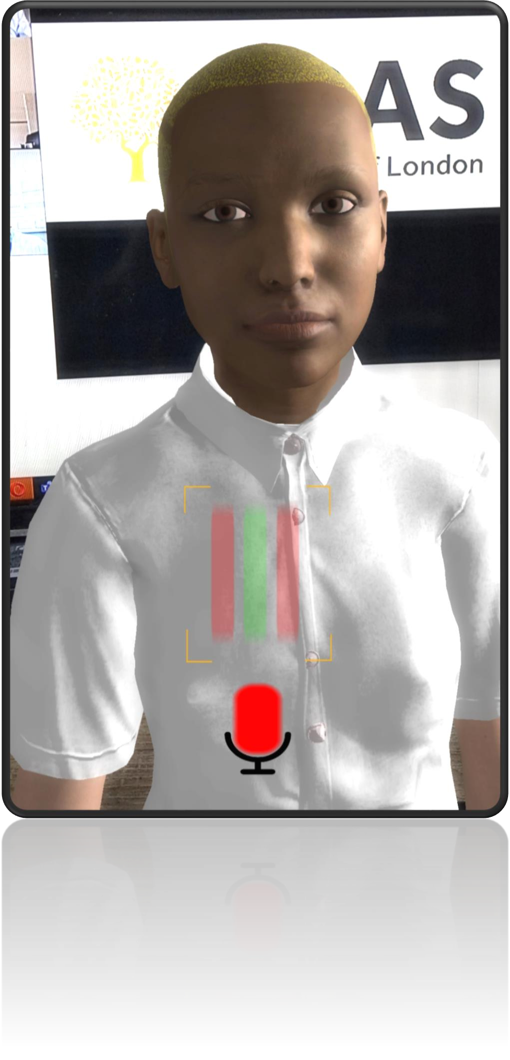 Pisica's virtual assistant with a voice interaction control